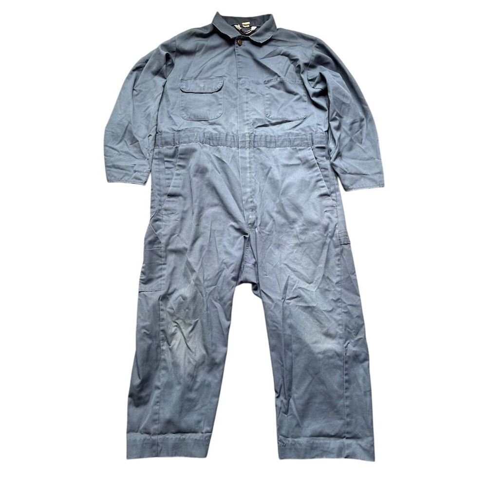 Vintage Big Mac  Men's‎ Blue Workwear Coveralls Size XL Zip Front